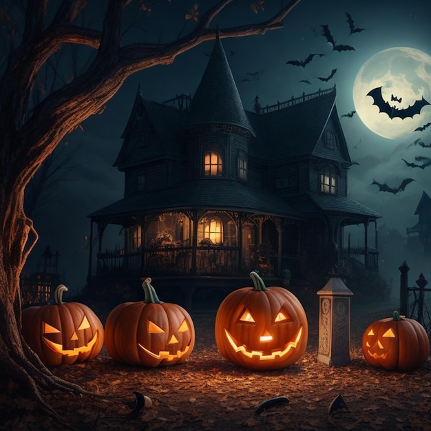 halloween dunkel und geheimnisvoll halloween nacht kunst halloween tag halloween hintergrund