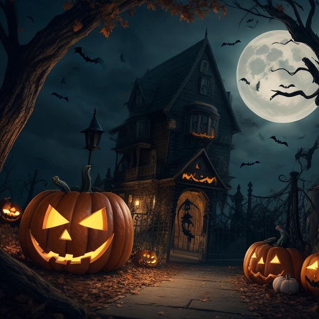 halloween dunkel und geheimnisvoll halloween nacht kunst halloween tag halloween hintergrund