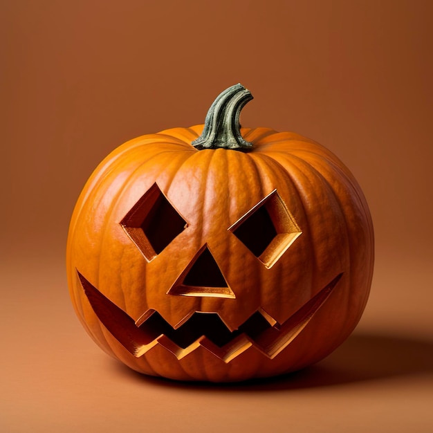 Halloween-Elemente auf orangefarbenem Hintergrund