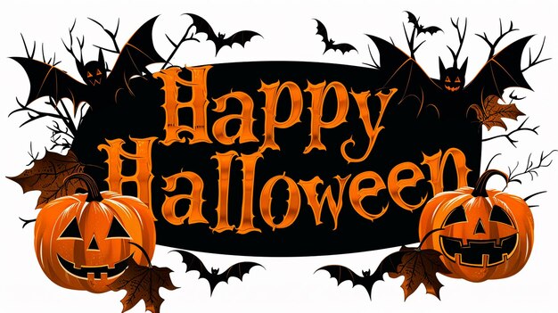 Halloween-Feier mit Happy Halloween-Tag