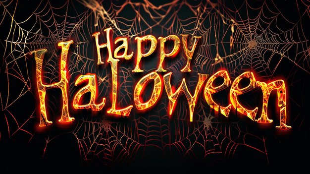 Foto halloween-feier mit happy halloween-tag