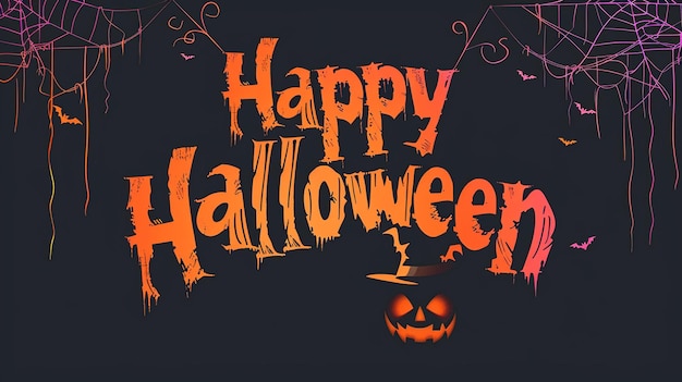 Halloween-Feier mit Happy Halloween-Tag