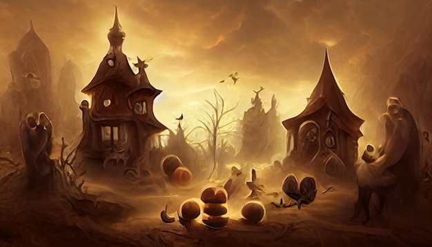 Halloween gruselige Tapete Hintergrunddesign