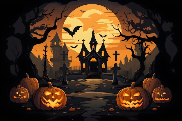 Halloween Hintergrund-Design