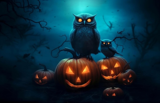 Halloween Hintergrund Kürbis süß gruselig