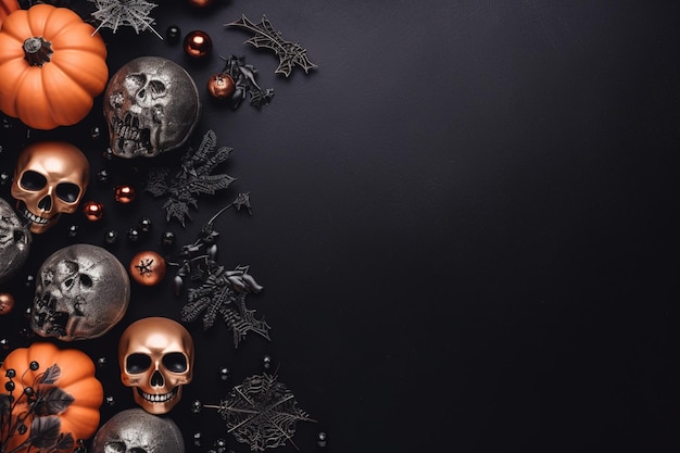 Halloween-Hintergrund mit bösen Kürbissen