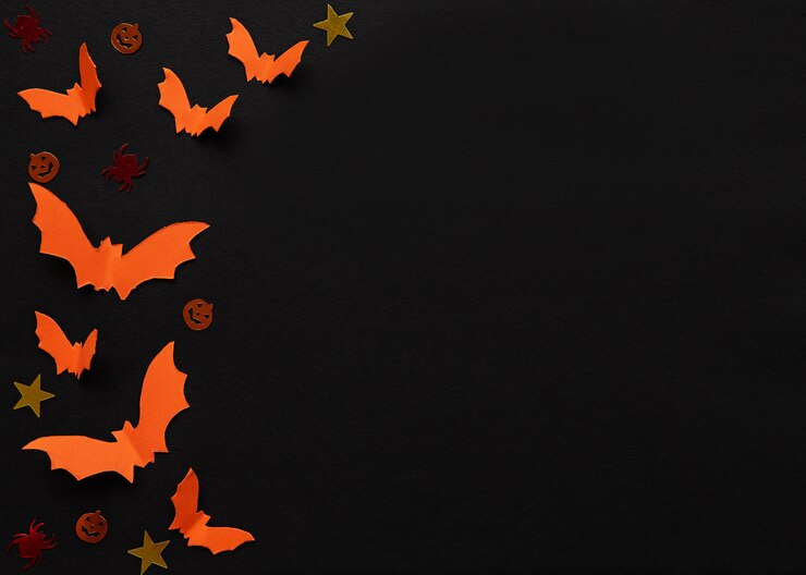 Foto halloween-hintergrund mit fledermäusen
