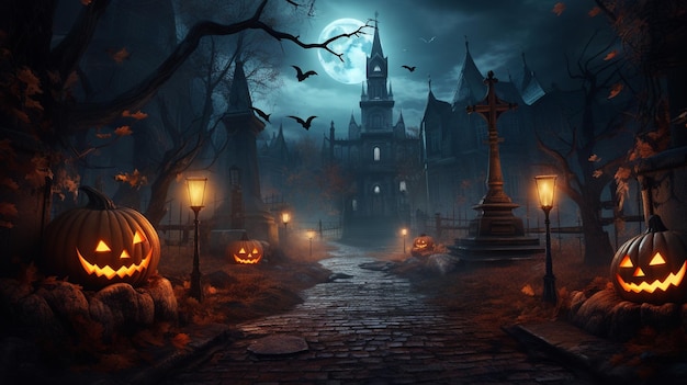 Halloween-Hintergrundbild für die Halloween-Nacht