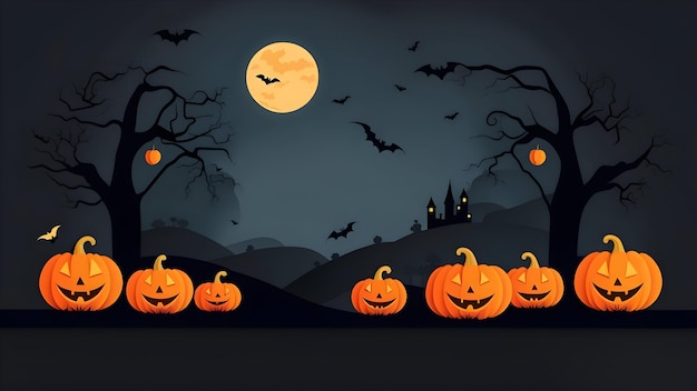 Halloween-Hintergrundillustration