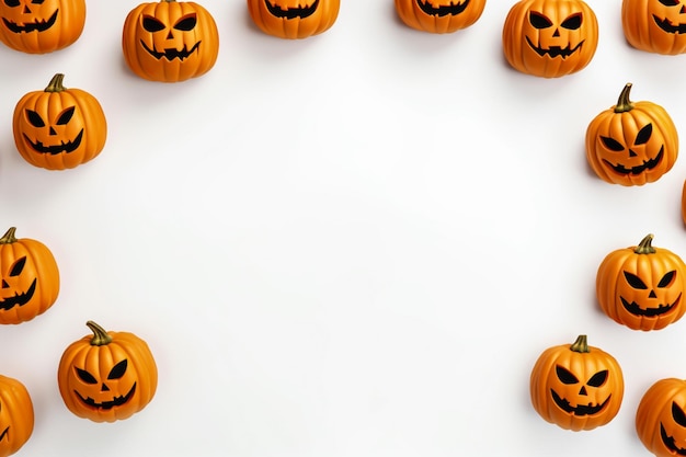 Halloween-Hintergrundkonzept Süßes oder Saures Halloween-Kürbis-Hintergrund, Kopierraum für Text