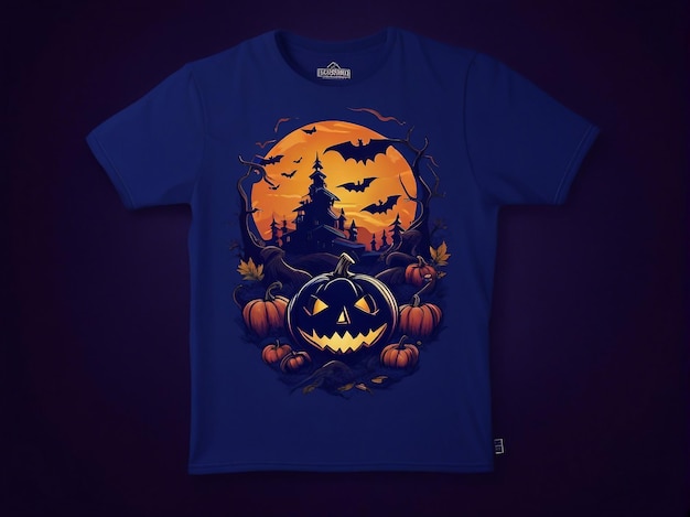 Halloween-Illustration für den T-Shirt-Druck