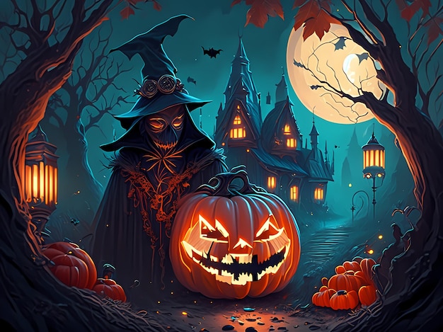 Halloween-Illustration