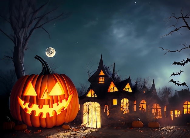 Halloween in der Nacht