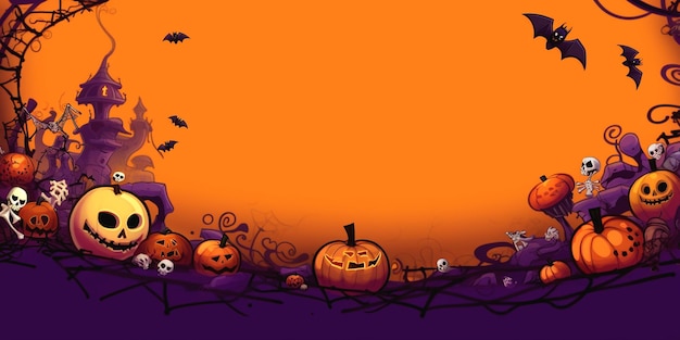 Halloween-inspirierte Kulisse