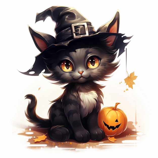 Halloween-Kürbisspaß für Katzen