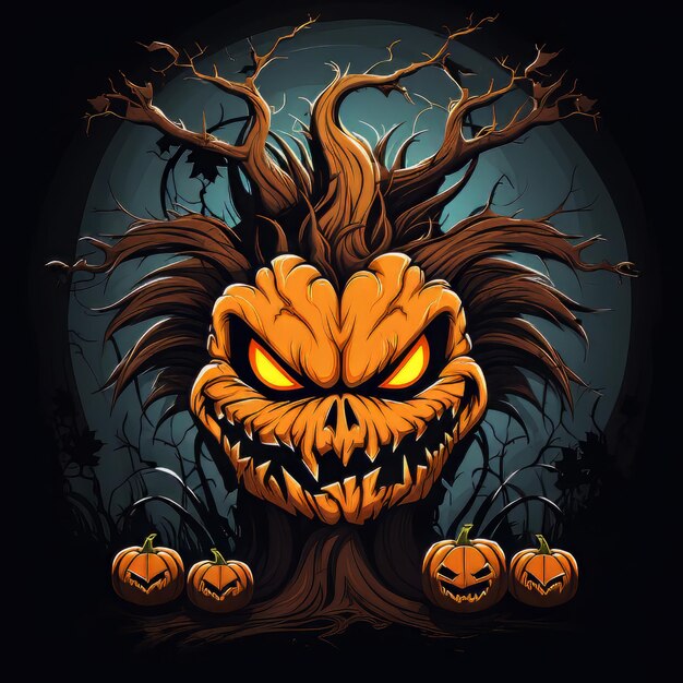 Halloween-Kunstdesign-Vektor