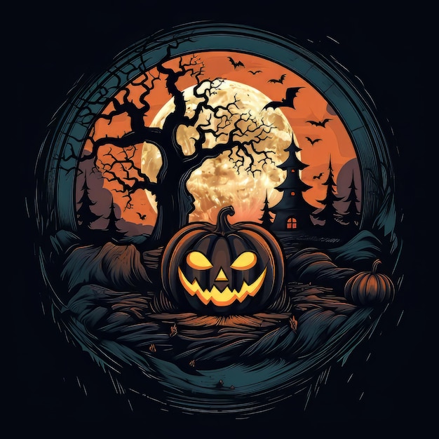 Halloween-Kunstdesign-Vektor