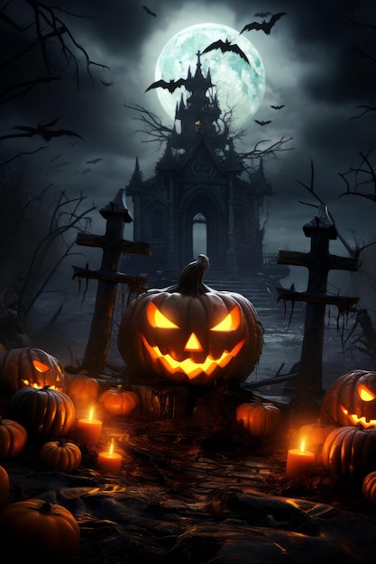 Halloween-Kunstdesign