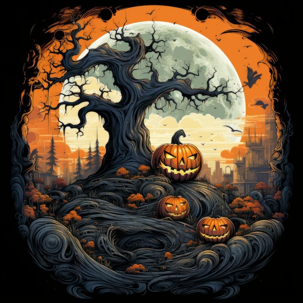 Halloween-Kunstdesign