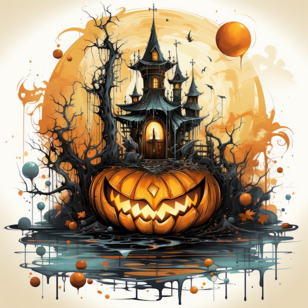 Halloween-Kunstdesign