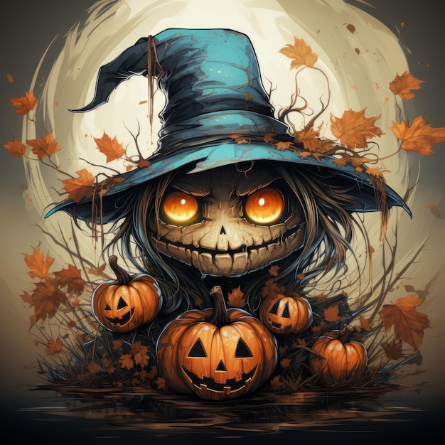 Halloween-Kunstdesign