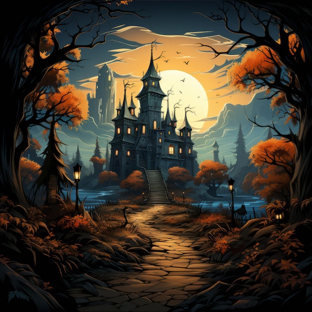 Halloween-Kunstdesign