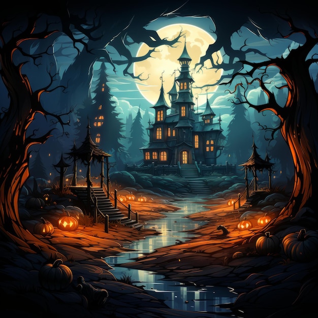 Halloween-Kunstdesign