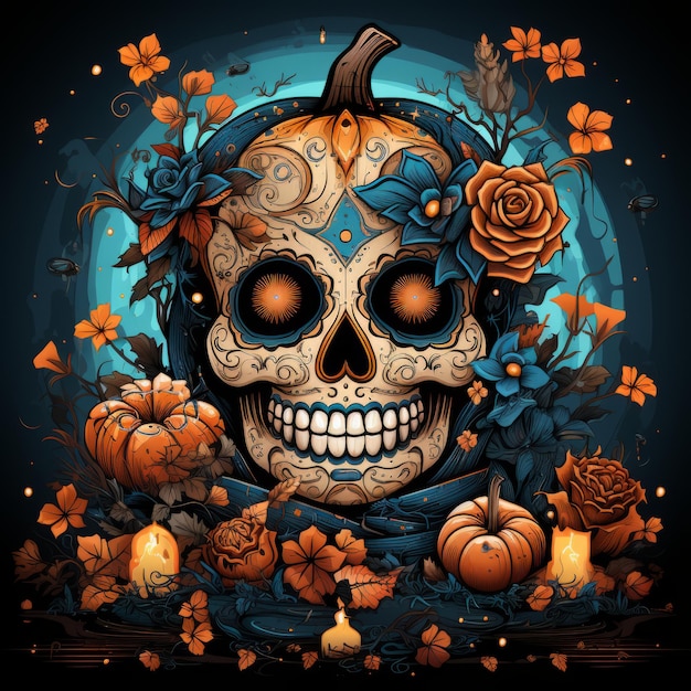 Halloween-Kunstdesign