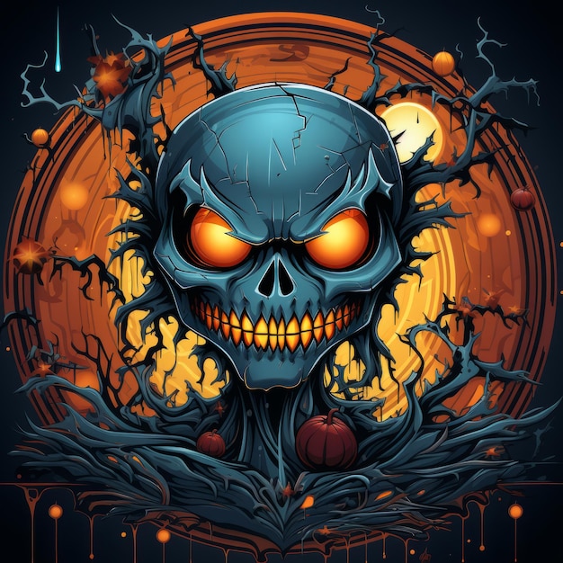 Halloween-Kunstdesign