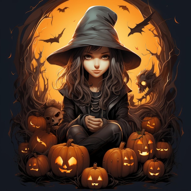 Halloween-Kunstdesign