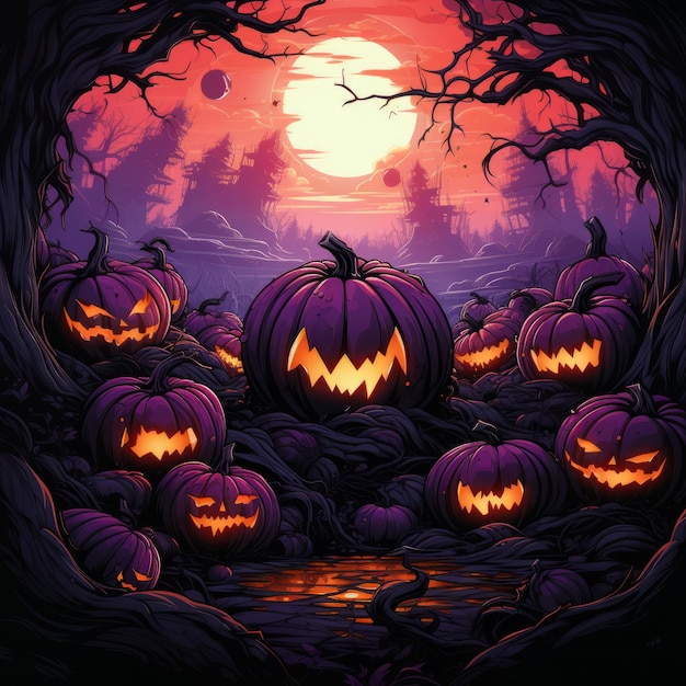 Halloween-Kunstdesign