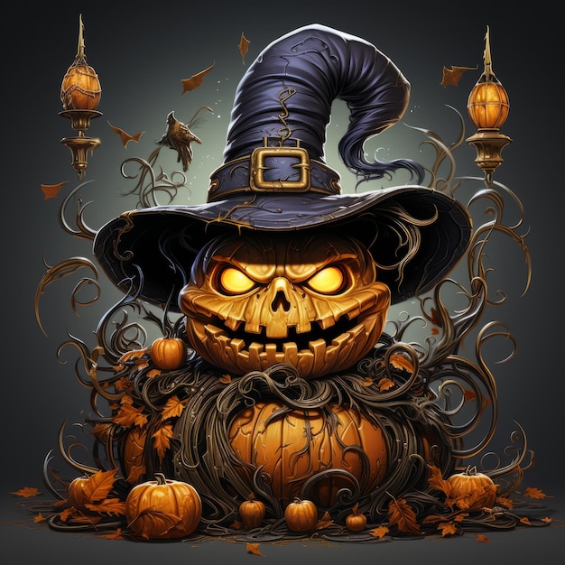 Halloween-Kunstdesign