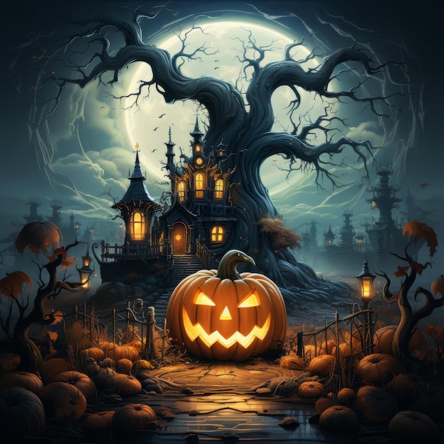 Halloween-Kunstdesign