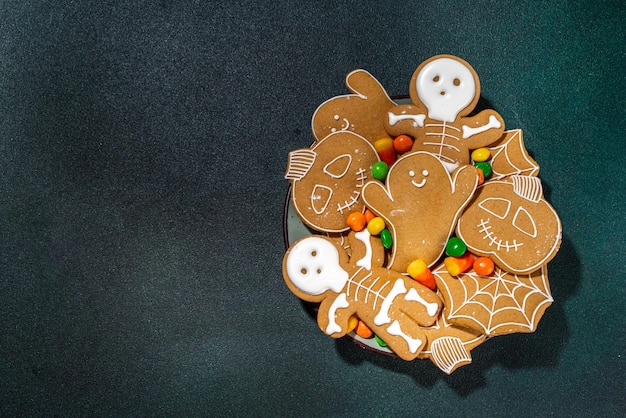 Halloween-Lebkuchenplätzchen