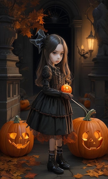 Halloween-Mädchen
