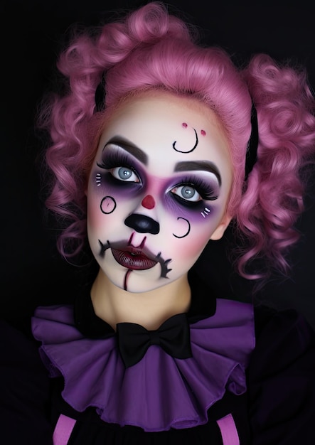 Halloween-Make-up und Gothic-Fotoshooting