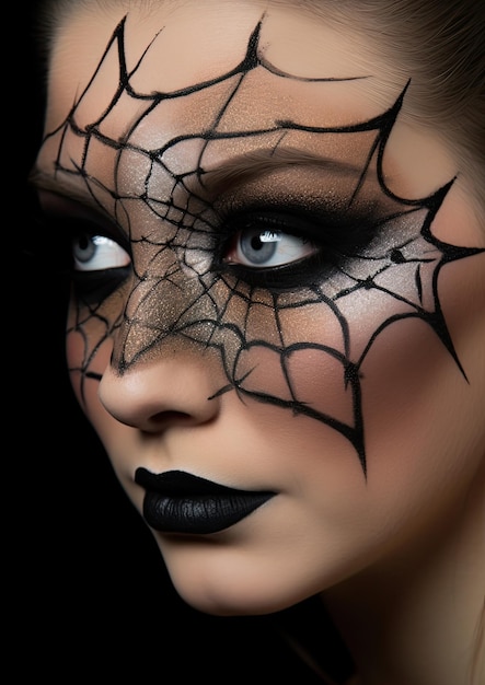 Halloween-Make-up und Gothic-Fotoshooting