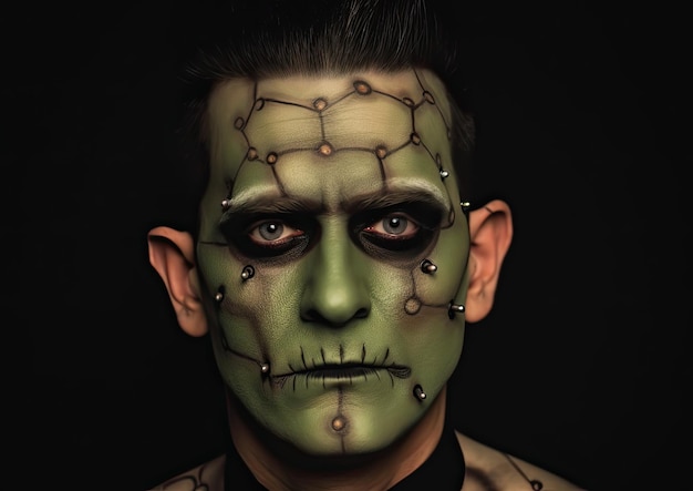 Halloween-Make-up und Gothic-Fotoshooting