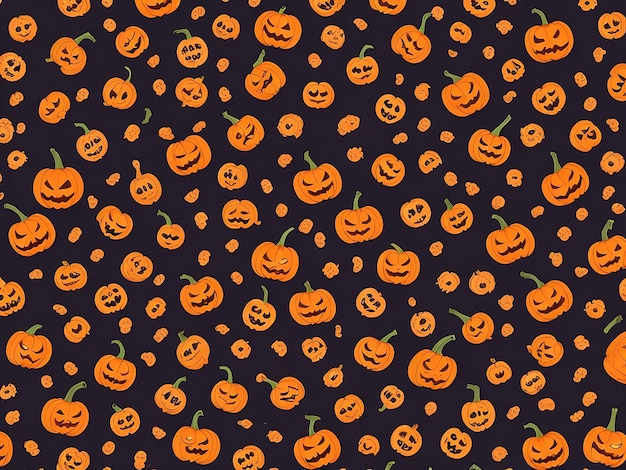 Foto halloween-muster-generative ki