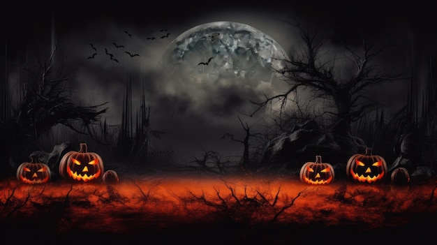 Halloween o dia mais assustador do ano Fundo de Halloween