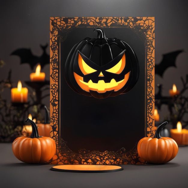 Halloween-Partyeinladung mit Halloween-Hintergrund