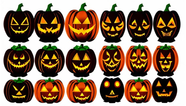 Halloween Pumpkin Burning PNG y PSD gratuitos