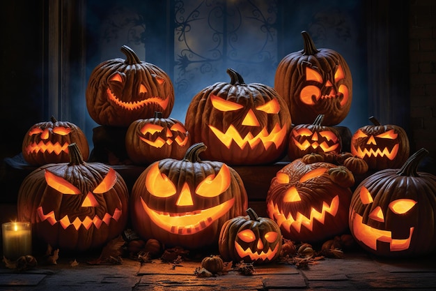 Halloween_Pumpkins_SpookyFaces