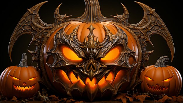 Halloween Scarry Oktober Halloween Hintergrund ai generative dunkle Fantasie Zeichentrickfilm