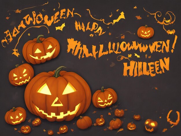 Halloween schönes Nahaufnahmebild, ai generiert