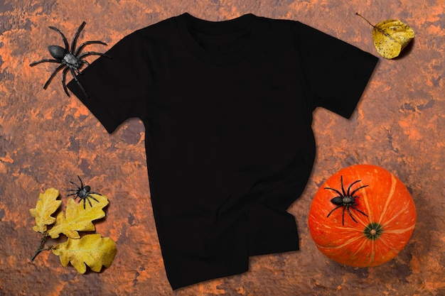 Halloween-schwarzes T-Shirt-Modell