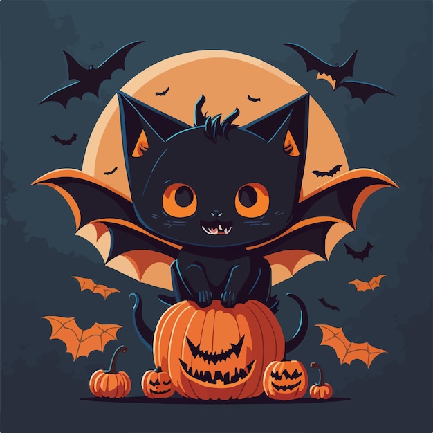 Halloween-T-Shirt-Design für Katzen