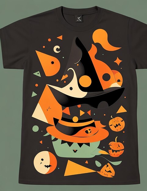 Foto halloween-t-shirt-design und -bild