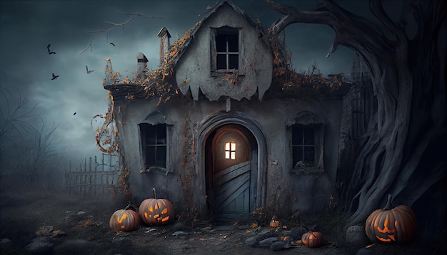 Halloween-Tagesaugen von Jack O' Lanterns Süßes oder Saures Samhain All Hallows' Eve All Saints' Eve All hallowe'en gruselig Horror Ghost Demon Hintergrund 31. Oktober