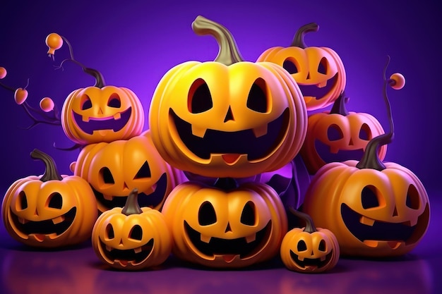 Halloween-Themen-Hintergrund Schreckliche saisonale Köstlichkeiten Generative KI